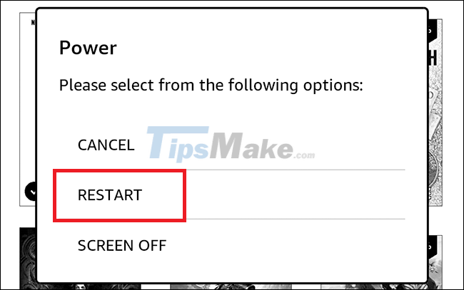 How to restart Amazon Kindle, reset Amazon Kindle Picture 2