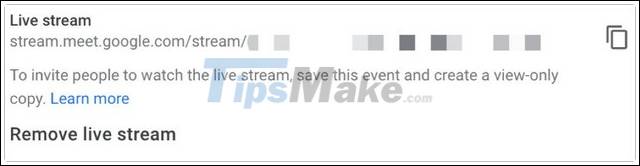 How to return or livestream with Google Meet Picture 12