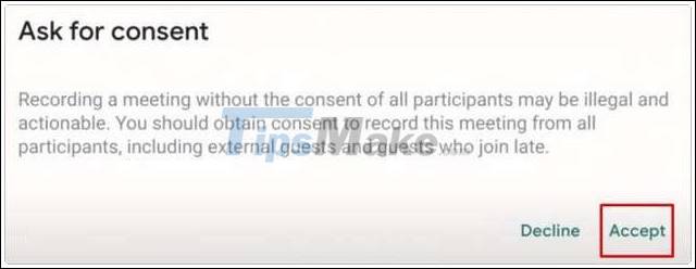 How to return or livestream with Google Meet Picture 4