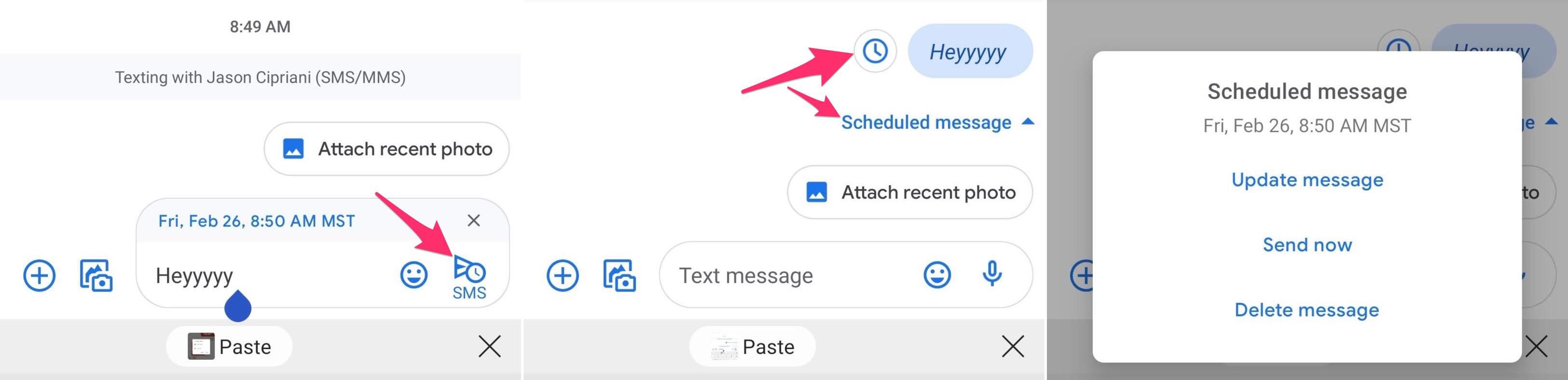 Tips Schedule text messages on Android smartphone Picture 3