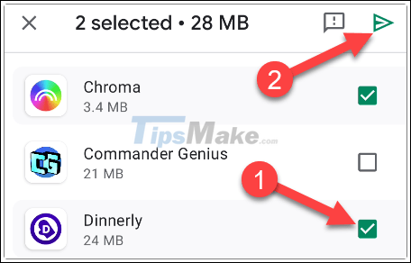 How to send apps between Android devices via Nearby Share Picture 7