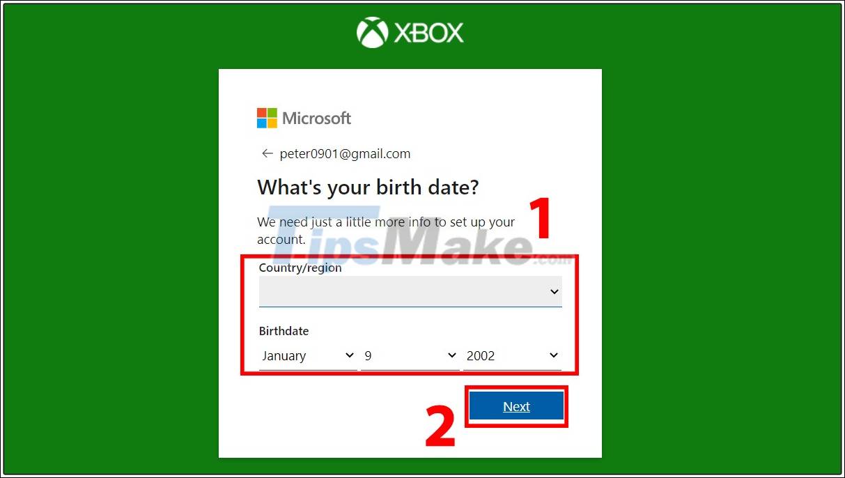 How to set up an Xbox Live account on a computer Picture 8