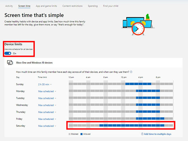How to set up child control on Windows 10 Picture 7