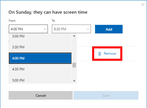 How to set up child control on Windows 10 Picture 8