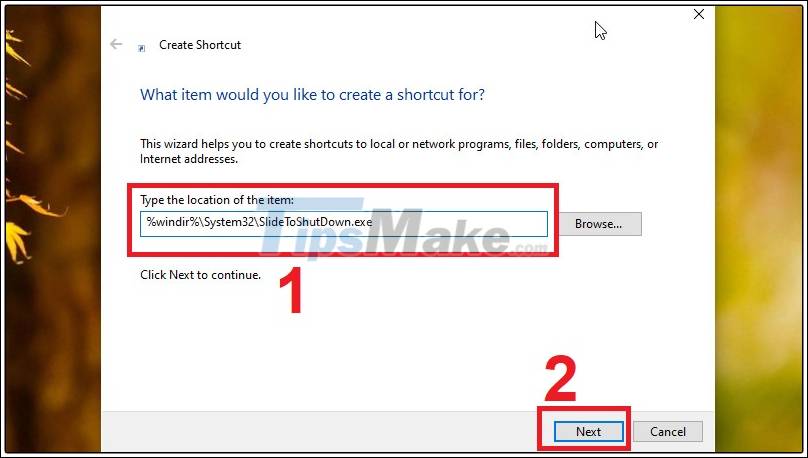 How to set up swipe screen to turn off computer on Windows 10 Picture 2