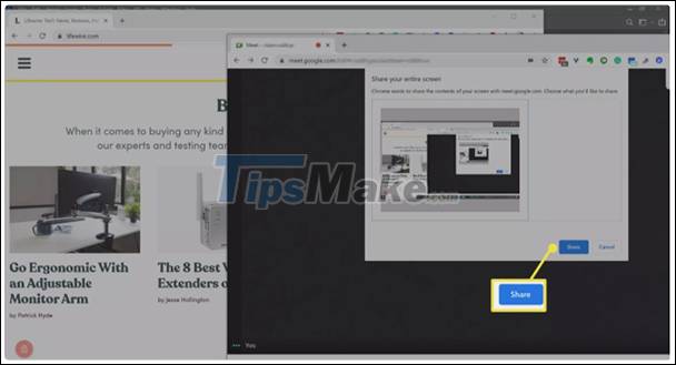 How to share screen in Google Meet Picture 4