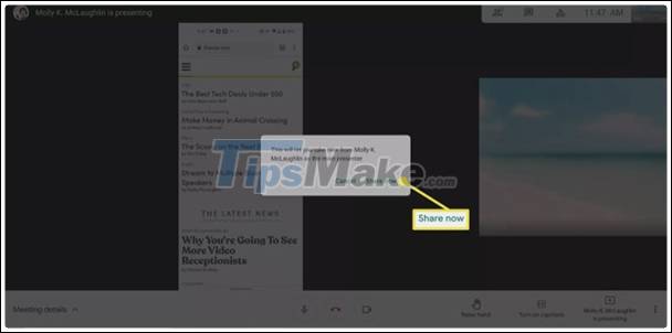 How to share screen in Google Meet Picture 8