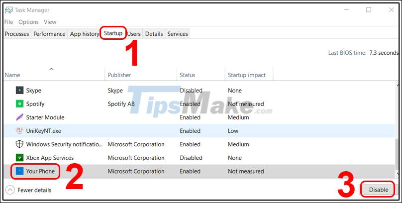 How to turn off yourphone.exe process on Windows 10 Picture 4