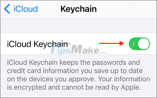 How to turn on / off iCloud Keychain (password prompt feature) on iPhone Picture 4