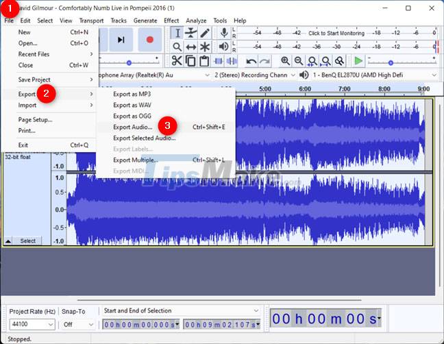 How to use Audacity to reverse audio in Windows Picture 10