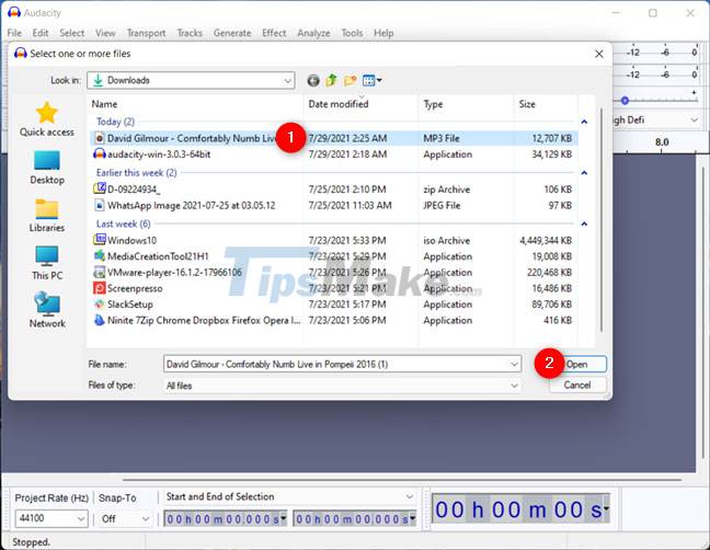 How to use Audacity to reverse audio in Windows Picture 5