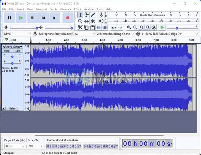 How to use Audacity to reverse audio in Windows Picture 6
