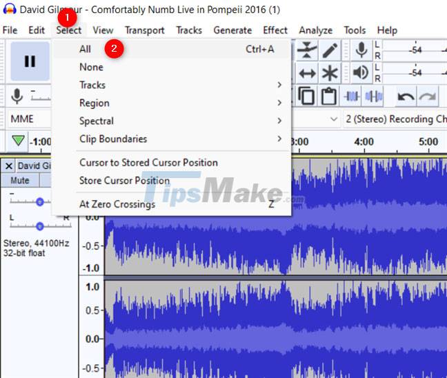 How to use Audacity to reverse audio in Windows Picture 7