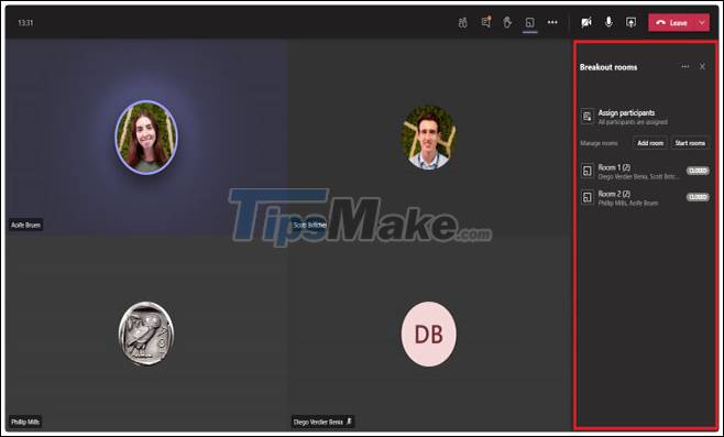 How to use Breakout Rooms on Microsoft Teams Picture 4