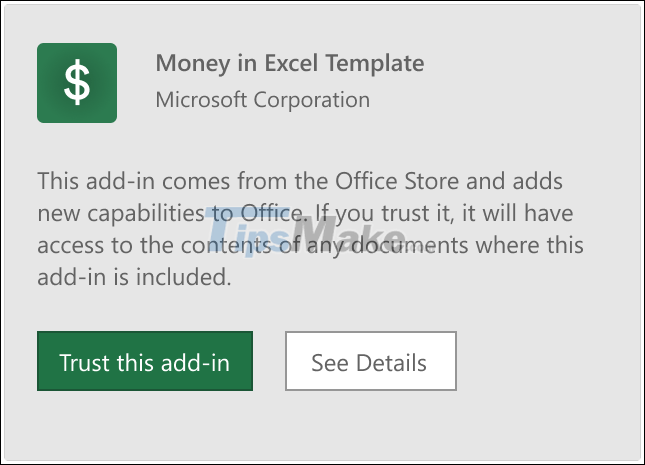 How to use Money in Excel, a free and secure money management tool Picture 2