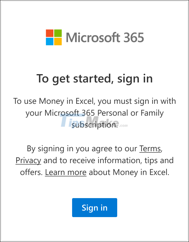 How to use Money in Excel, a free and secure money management tool Picture 3