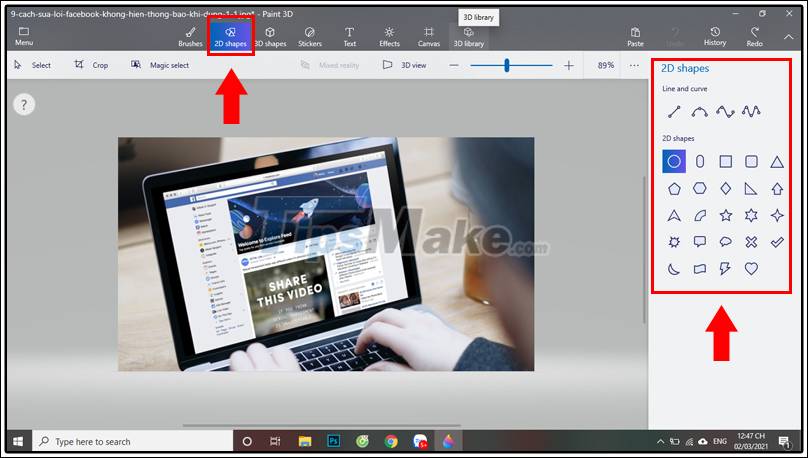 How to use Paint 3D to edit images Picture 11