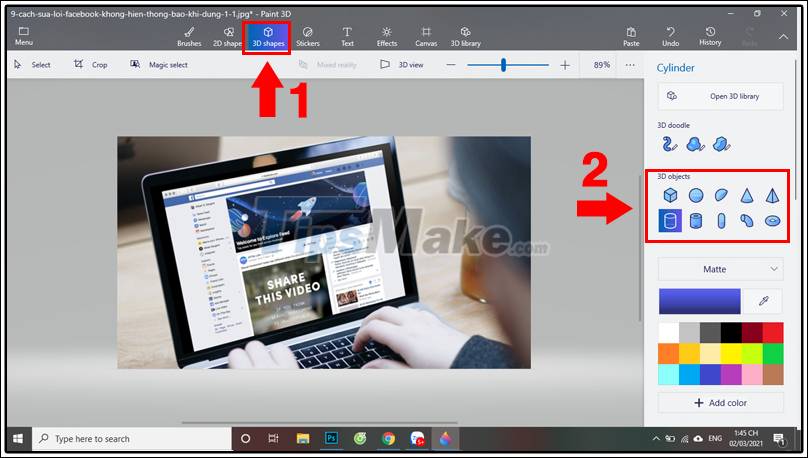 How to use Paint 3D to edit images Picture 13