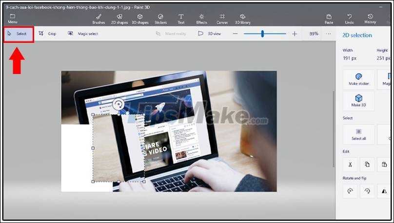 How to use Paint 3D to edit images Picture 4