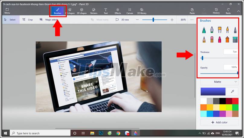 How to use Paint 3D to edit images Picture 9