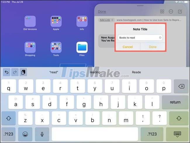 How to use Quick Note on iPad Picture 10