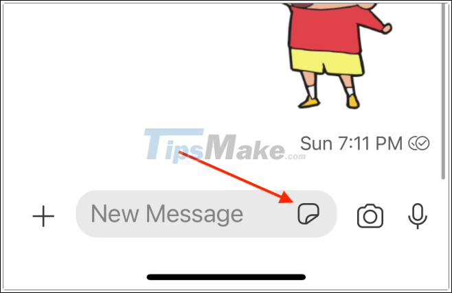 How to use stickers / stickers expressing emotions in Signal Picture 1