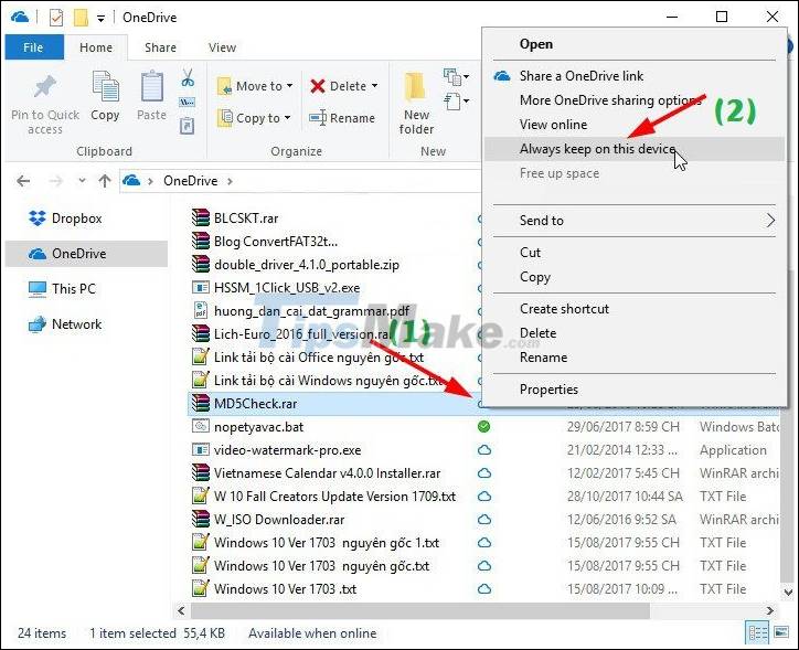 How to use the OneDrive Files On-Demand feature in Windows 10 Picture 25