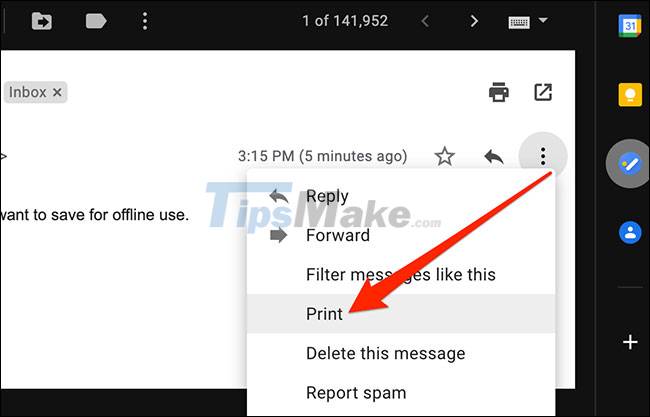 How to use your web browser's built-in printer tool to save emails as PDF files Picture 4