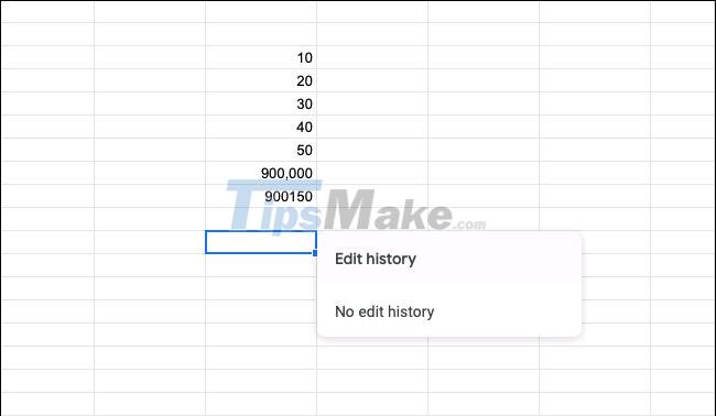 How to view the edit history of a cell in Google Sheets Picture 2