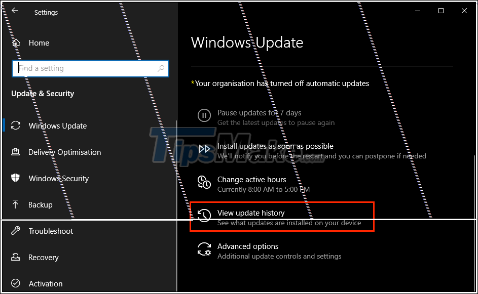 How to view Windows 10 update history - TipsMake.com