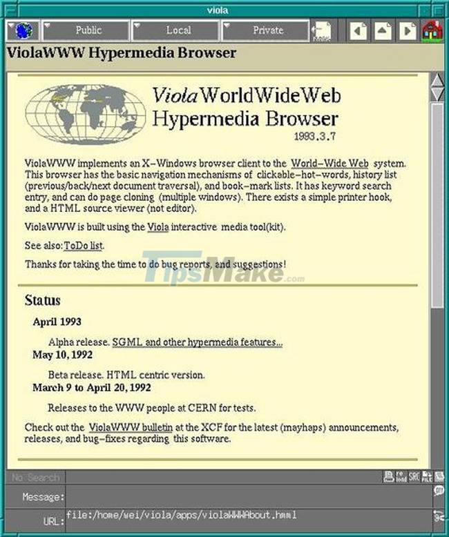 Image of the first day of web browsers 199x Picture 2