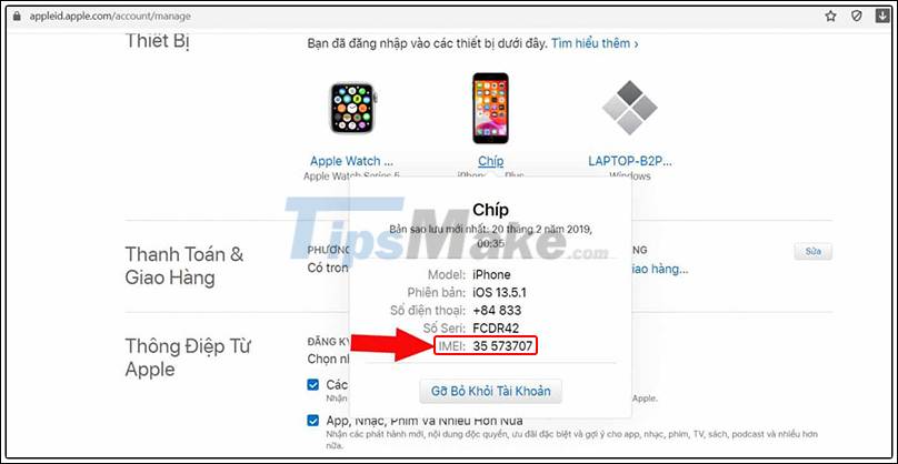Instructions 2 ways to check IMEI iPad Picture 4