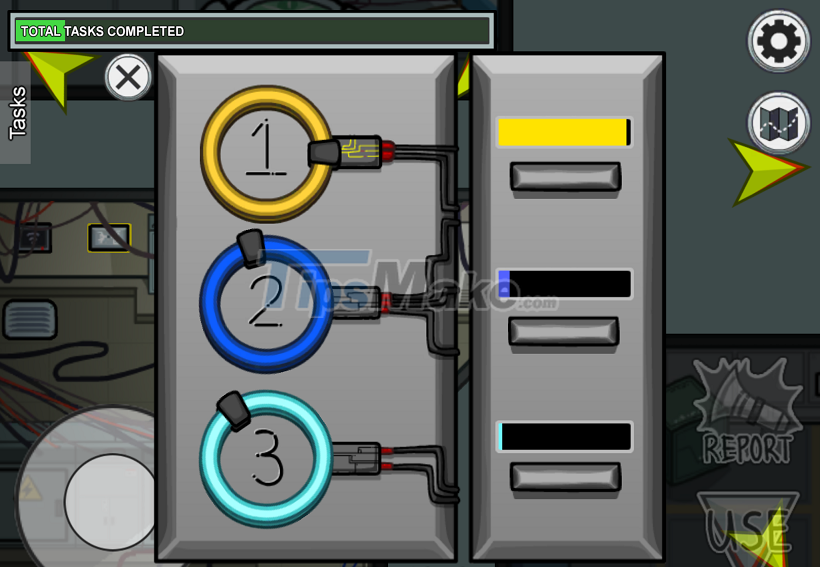 Instructions for doing the map quest The Skeld in Among Us Picture 3