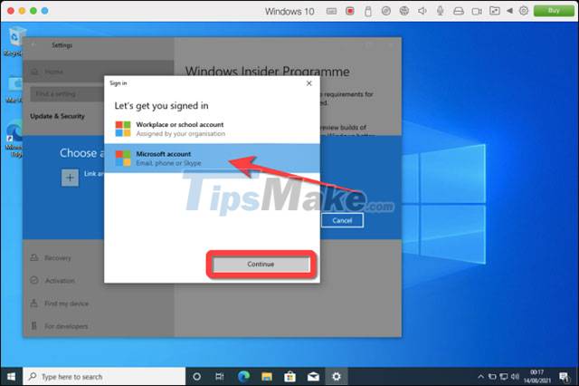 Instructions for running Windows 11 on a Mac with Parallels 17 Picture 7