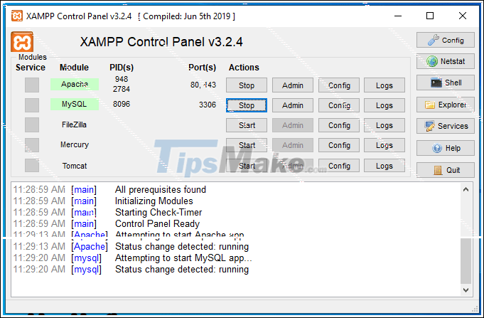 Instructions on how to install Xampp software on Windows 10 Picture 19
