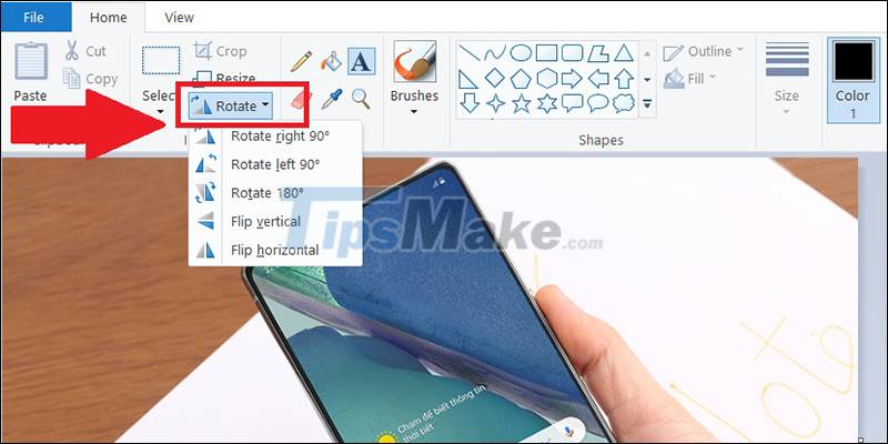 Instructions on how to use Paint to draw and edit images on the computer Picture 16