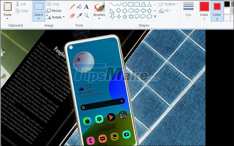 Instructions on how to use Paint to draw and edit images on the computer Picture 20