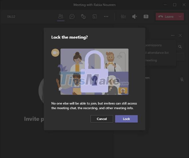 Microsoft Teams adds a meeting lock feature, late people can't access it Picture 2