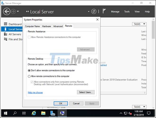 Set up Remote Desktop on Windows Server 2019 Picture 2