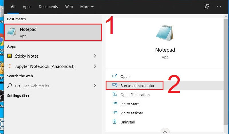 Simple and fast steps to edit Host File on Windows 10 Picture 8