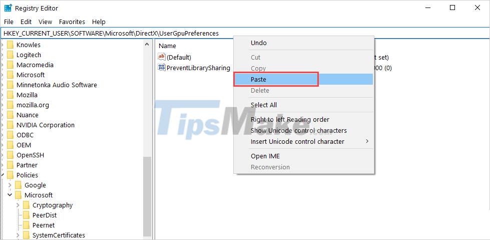 Steps to backup GPU settings for Windows 10 apps Picture 2