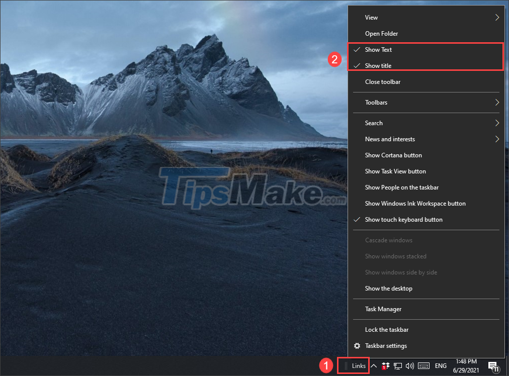 Steps to bring applications on the Taskbar on Windows 10 to the middle of the screen like Windows 11 Picture 3