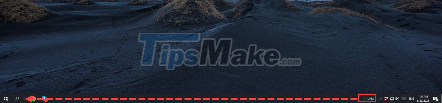 Steps to bring applications on the Taskbar on Windows 10 to the middle of the screen like Windows 11 Picture 4