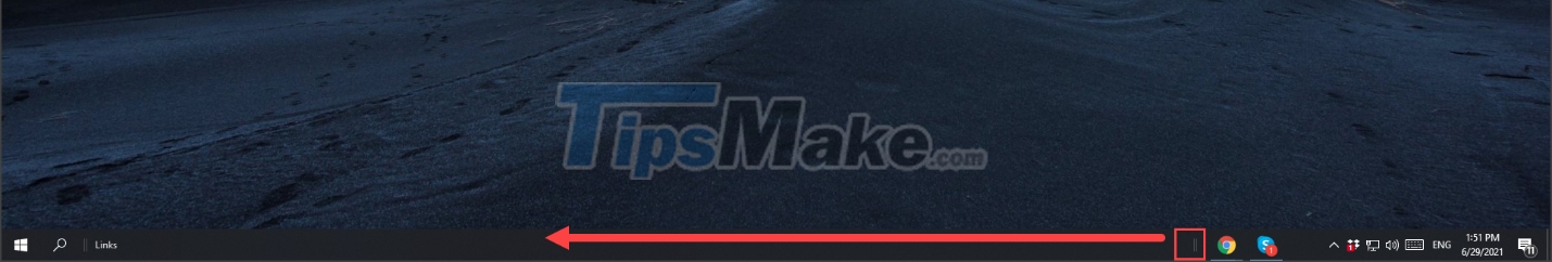 Steps to bring applications on the Taskbar on Windows 10 to the middle of the screen like Windows 11 Picture 5