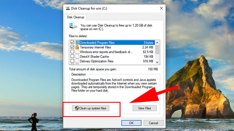 Steps to clean up a full C drive after updating Windows 10 without using software Picture 6