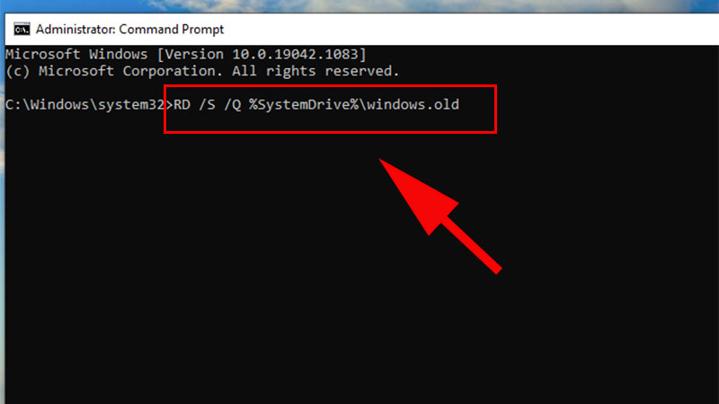 Steps to clean up a full C drive after updating Windows 10 without using software Picture 9