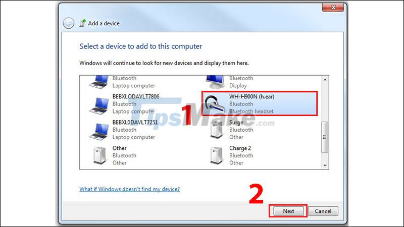 Steps to connect Windows computer Bluetooth with speakers, phones, headphones Picture 15