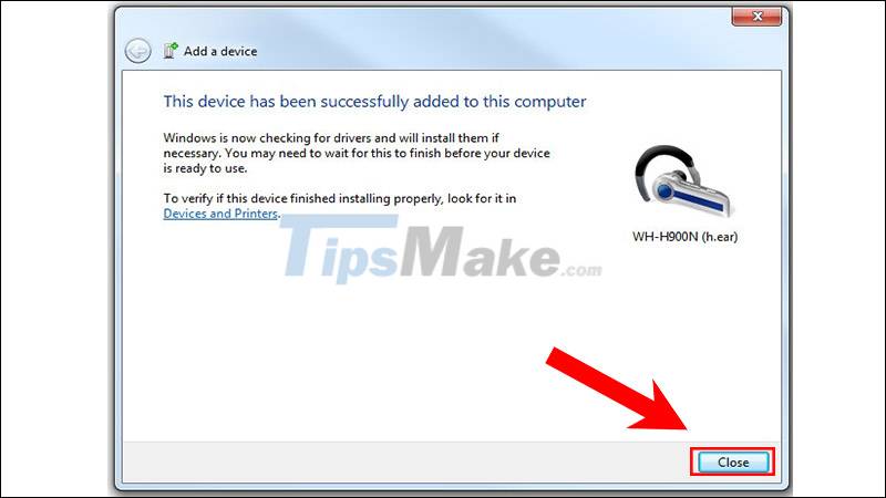 Steps to connect Windows computer Bluetooth with speakers, phones, headphones Picture 16