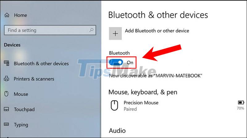 Steps to connect Windows computer Bluetooth with speakers, phones, headphones Picture 4