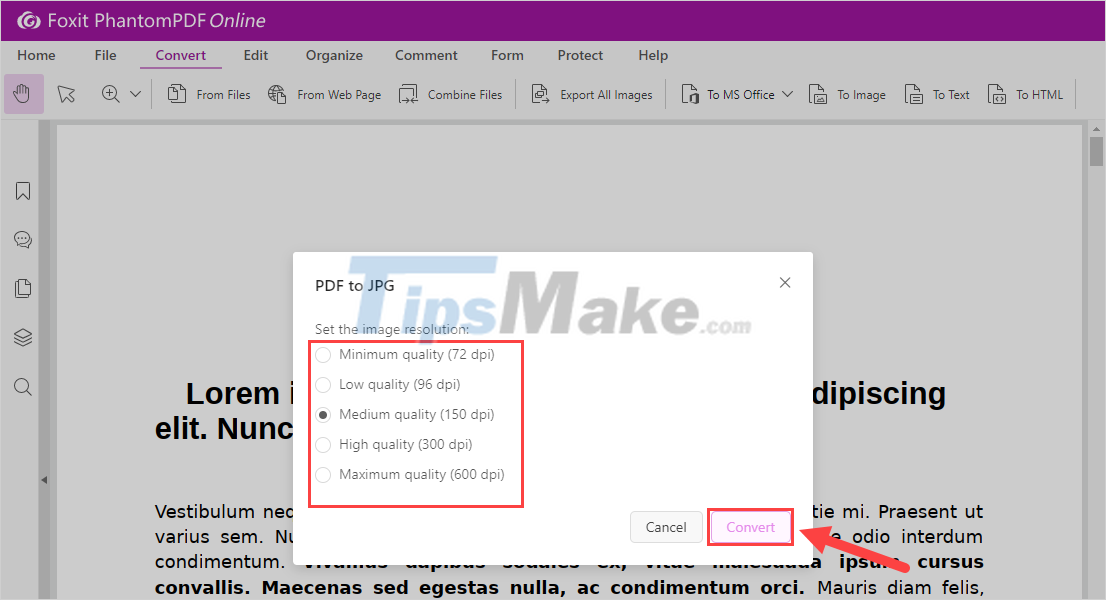 convert pdf file to jpg high quality